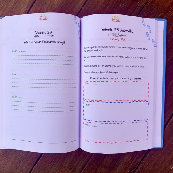 Johnny Magory 3 year journal for kids one question a week