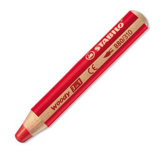 Colouring pencils: STABILO Woody 3-in-1 solid-paint pencils