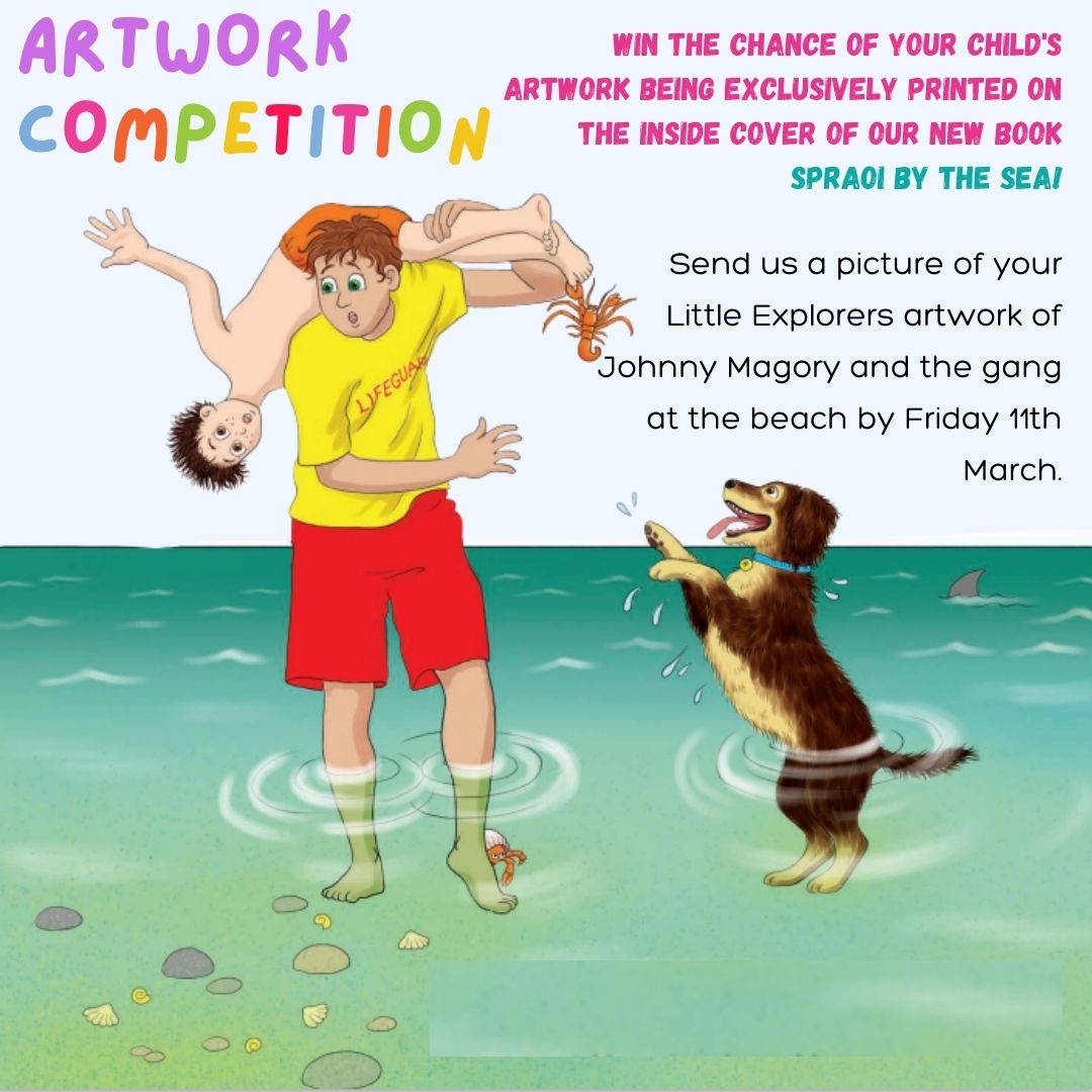 Competition! Your child’s Artwork in the new Johnny Magory Spraoi by the Sea Book.