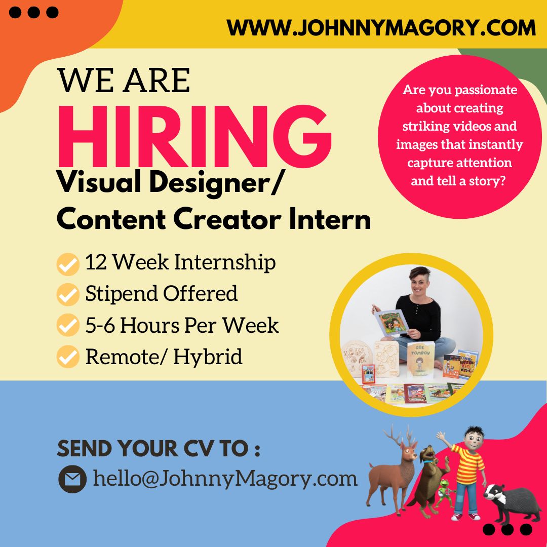 We are hiring! Visual Designer Content Creator Intern