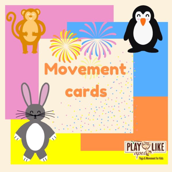 yoga movement cards for children play like apes sarah cahill